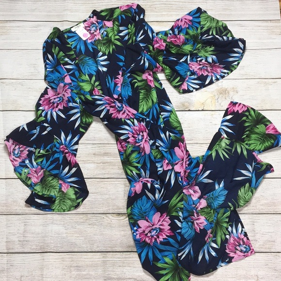 UMGEE Floral Kimono with Ruffle Sleeves NWT - Picture 3 of 7